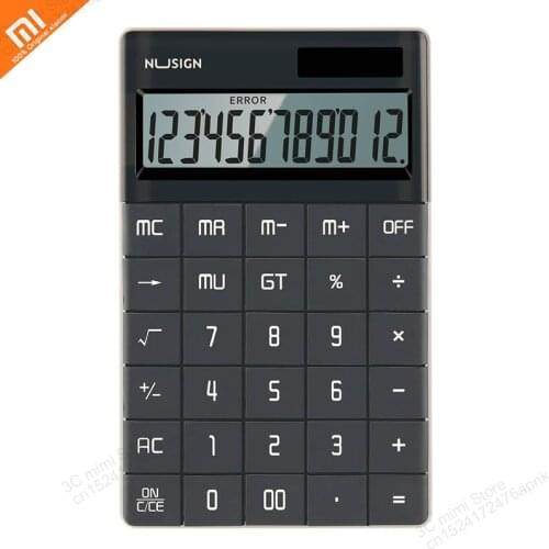4-color original youpin mijia calculator 12-bit dual power flat panel button ABS computer for arithmetic office