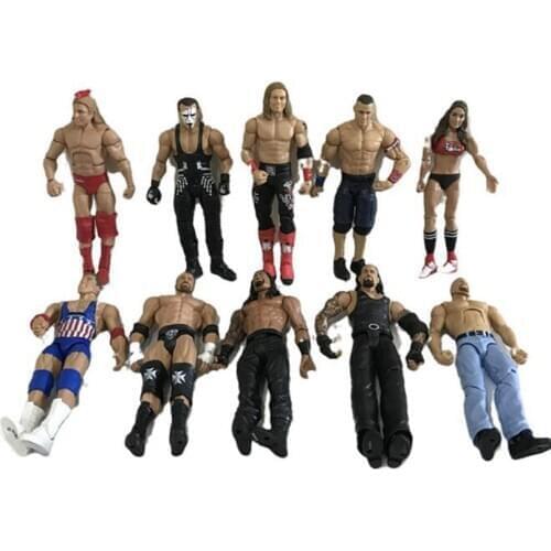 April du 2020 New Boxer doll Wrestler doll Multi-joint action figure size 18cm