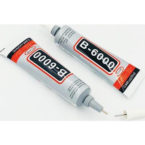 B-6000 Adhesive with Needle, Clear, 15ml, 25ml, Multi-Function Glues Paste Adhesive Suitable for Craft, Leather, Jewelery