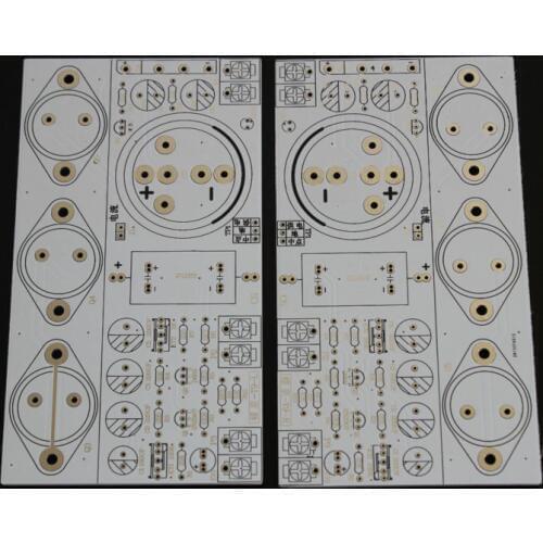 Fast Free Ship 2PCS Hood 1969 Class A amplifier Board Perfect 6 Tube Mute Version Bare PCB hifi,class a audio power amplifier