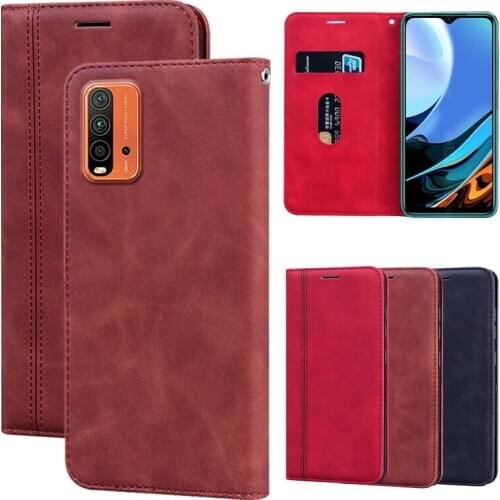 Case For Xiaomi Redmi 9T NFC Funda Flip Cover PU Leather Magnet Telefone Coque For Redmi 9t 9 T Case Etui Protector Shell Capa