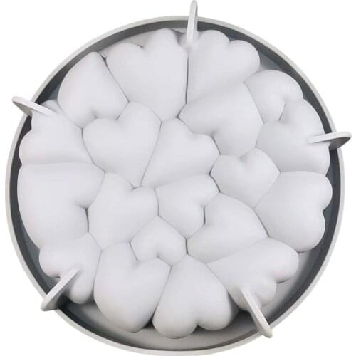 Bakeware Baking Mold Bread Pastry Mould Silicone Cake Molds DIY Fondant Decor Chocolate 6inch 6-inch Heart-shaped Kitchen Tool