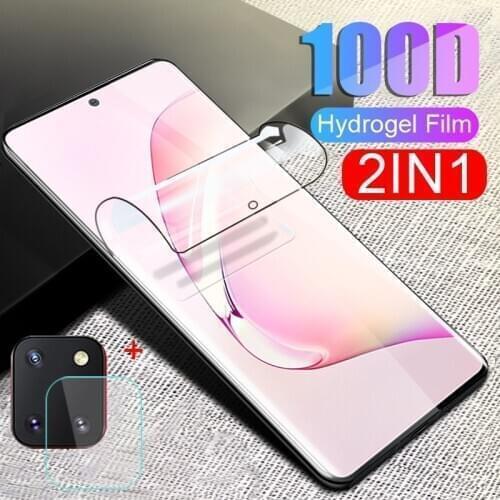 2in1 Hydrogel Film For Samsung Galaxy S20 Ultra S20 Plus S20plus Soft Sticker Screen Protector samsung S 20 S20+ Plus Film