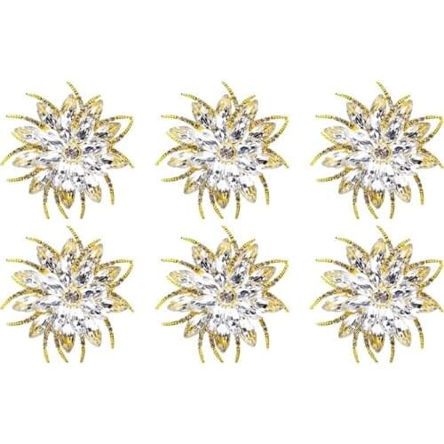 Napkin Rings Lotus Flower Table Napkin Ring for Wedding Birthday Party Festival Dinner Dining Kitchen Decor