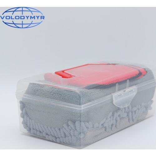 Car Cleaning Kit Sponge Pad Microfiber Towel Wash Mitt Glove Tools Brush Auto Detailing