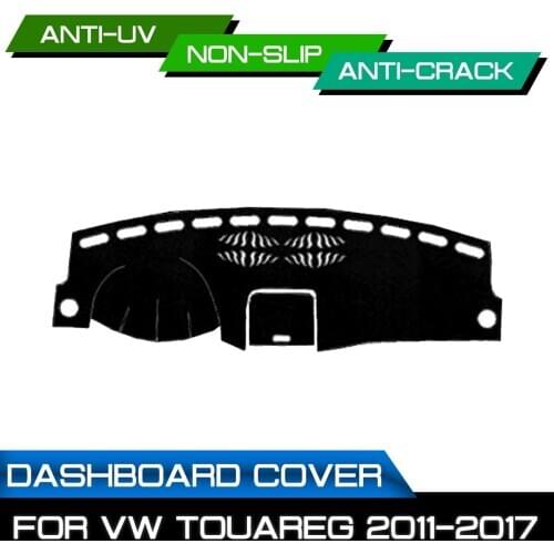 Car Dashboard Mat for Volkswagen Touareg 2011 2012 2013 2014 2015-2017 Anti-dirty Non-slip Dash Cover Mat UV Protection Shade