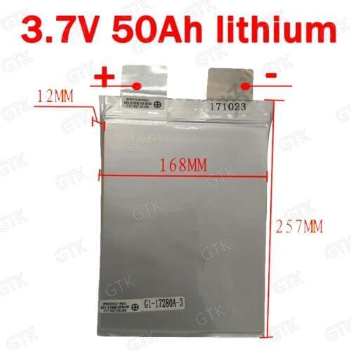 GTK lithium 3.7v 50Ah li ion battery 3C 150A discharge for DIY 36V 48V Solar energy storage scooter Golf cart bakfiets Van crane