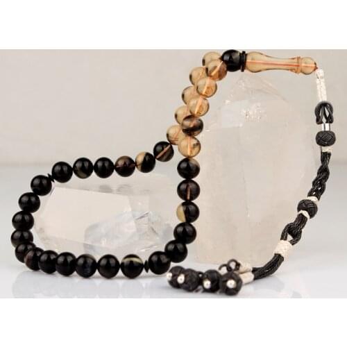 Natural Amber 1000 Silver Kazaz Tassel 33 Bead Prayer Beads Islamic Tasbih Rosary Men Women Meditation Jewelry From Turkey