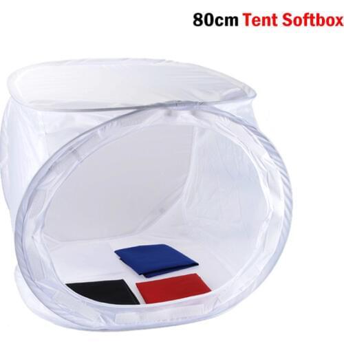 New Studio Soft box Shooting Tent Softbox Cube Box ,80 x 80cm/Photo Light tent+Portable Bag+ 4 Backdrops for Canon Nikon Sony