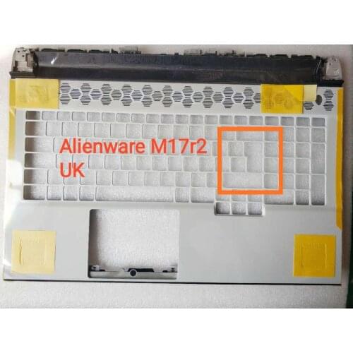 New original US/UK Palmrest Upper Cover Case C shell white For Dell Alienware M17 R2 Gaming Laptop EDQ71 0XTXMK 0RHK29 P41E
