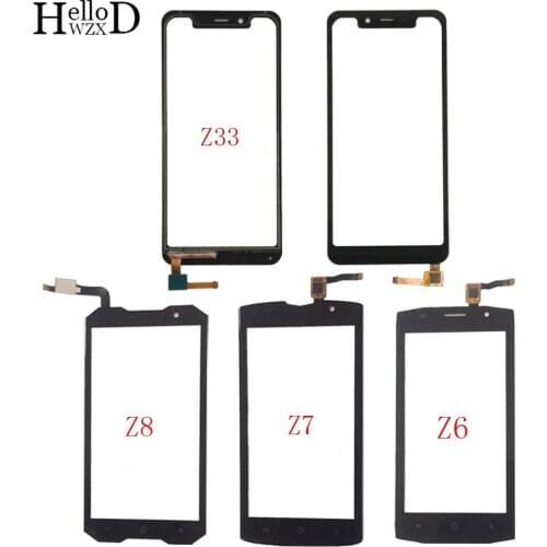 Mobile Touch Screen Panel For Homtom Z6 Z7 Z8 Z33 Digitizer Panel Front Glass TouchScreen Lens Sensor 3M Glue Wipes