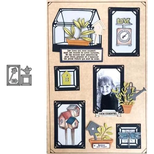 Garden Label Metal Cutting Dies for Scrapbooking Handmade Tools Mold Cut Stencil New DIY Card Make Mould Model Craft Decoration