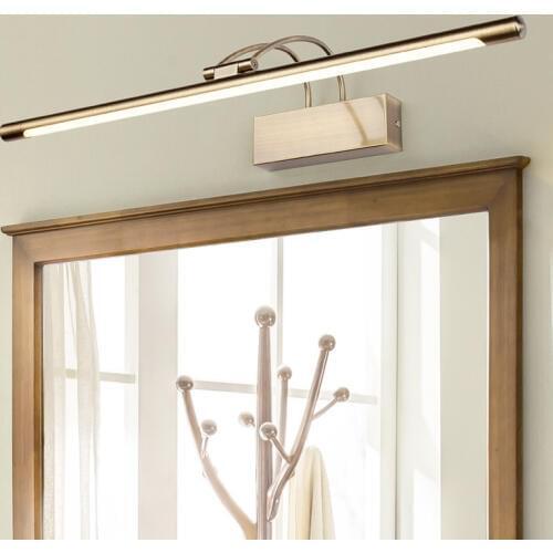 Modern led mirror headlights Nordic waterproof and anti-fog bathroom lamps Toilet mirror cabinet lights Alloy lamp body 85-265v