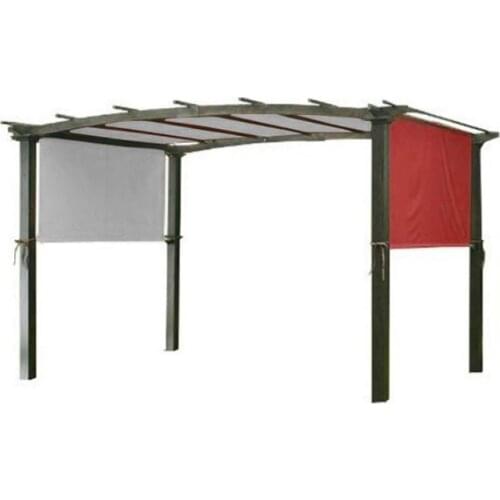 Stability Pergola Replacement Canopy Cover With Fixation Strap Universal Waterproof Canopy Top For Outdoor Home Shade Structure