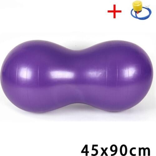Thickening Explosion-proof Capsule Pilates Ball Massage Rehabilitation Training for Elderly Fitness Yoga Peanut with Pump