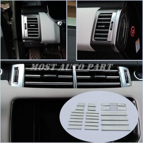 ABS Plastic Interior Side Console Air Outlet Vent Cover For Land Rover Range Rover Sport 2014-2017 22pcs Car Decoration Car Trim