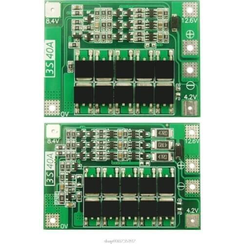 3S 40A Li-ion Lithium Battery Charger Lipo Cell Module PCB BMS Protection Board For Drill Motor 12.6V with Balance D02 Dropship