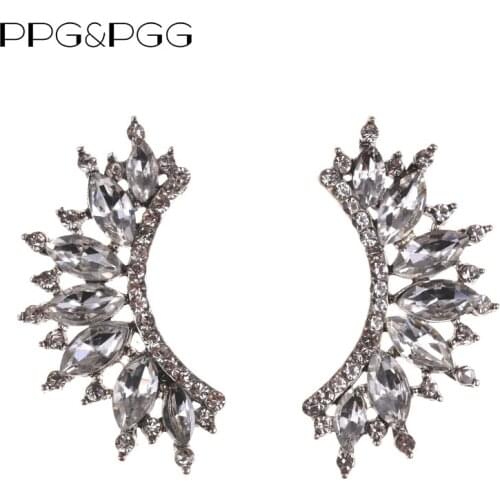 2020 Boho Fashion Glass Stud Earrings For Women Vintage Colorful Geometric Wings Statement Earrings Jewelry Wedding Gifts