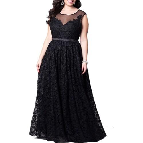 New sexy black Elegant large size Maxi Long Dress 5XL 3XL 4XL Woman Dresses runway Party Vestido Femme Plus Size clothing
