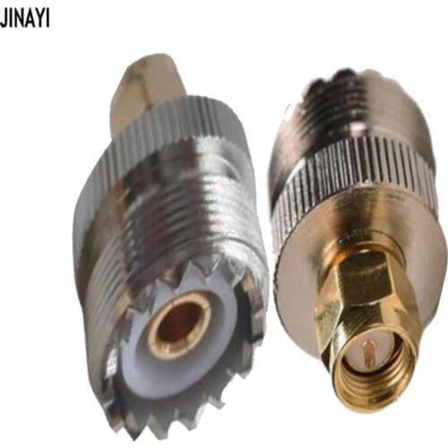 10pcs SMA Plug Male To UHF Female SO239 Connector RF Coax Coaxial Adapter