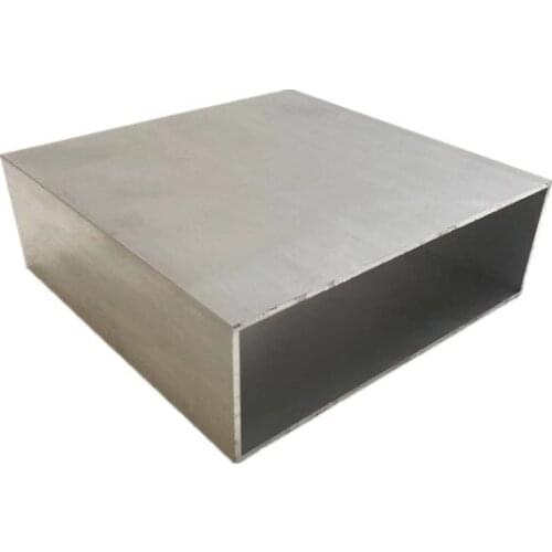 150mm*50mm*2mm square tube aluminum alloy hollow pipe rectangle straight duct vessel 100/200/300/400/500/550mm length