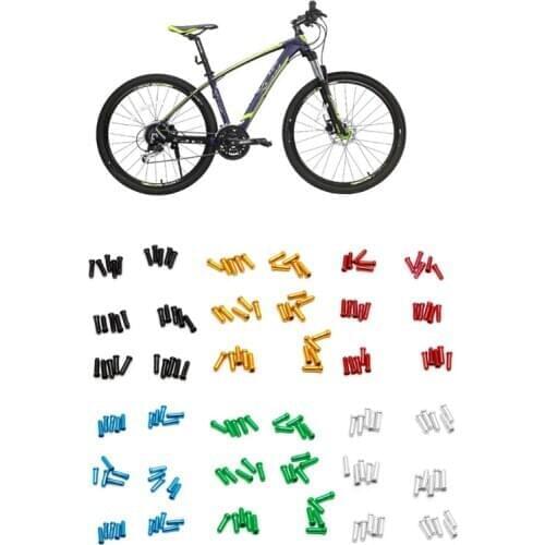 30Pcs MTB Bicycles Brake Wire End Core Cap Cable Aluminum Cover Gear Bikes Parts