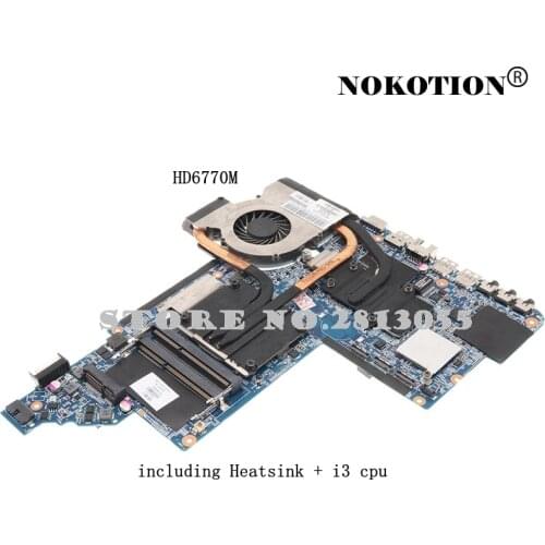 639391-001 665991-001 For HP DV7-6000 Laptop Motherboad With Heatsink Intel+i3 CPU Replace AMD 666520-001 645385-001 641576-001