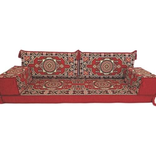 Arabic Floor Seating / Arab Majlis Sofa / Arabic Couches / Oriental Seating / Benc Cushions / Jalsa / Mandala Design