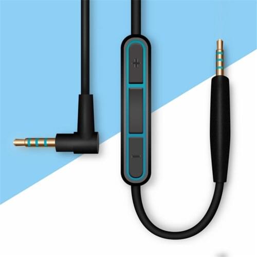 Audio Cable For QC25 Quiet Comfort Headphone Cord Cable 2.5mm To 3.5mm With Mic Volume Control 1.5m Headset Accessories