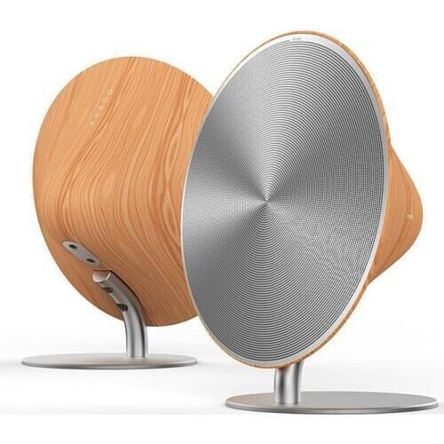 Column Wood Bluetooth Portable Wireless Speaker NFC Full Range 2.0 Channel Touch Surface Subwoofer Home Audio For Phone