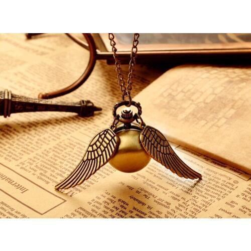 New Fashion Vintage Bronze Punk Steampunk Quartz Pocket Watch Steam Train Pendant Chain Necklace Clock 10pcs/lot