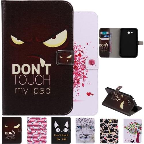 For Samsung Galaxy Tab 3 lite 7 inch Cover Cartoon Folding Folio magnet Flip wallet Shell T110 T111 T113 T116 Tablet Case Stand