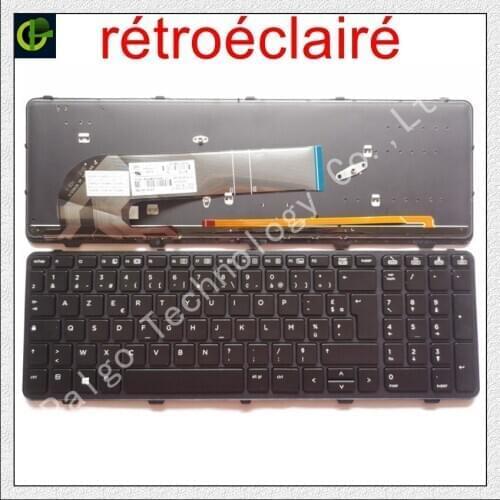 French Azerty Backlit keyboard for HP probook NSK-CQASV 9Z.N9KSV.A0F 736648-051 738696-051 721953-051 727682-051 728918-051 FR