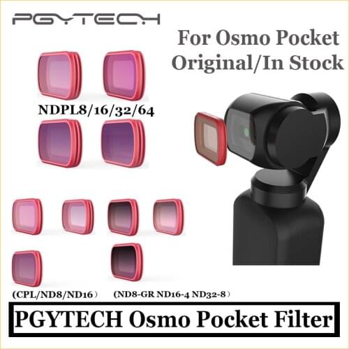 Origianl PGYTECH Osmo Pocket Filters ND8-GR ND16-4 ND32-8/CPL NDPL Filters GND SET for DJI Osmo Pocket Profesional Accessories