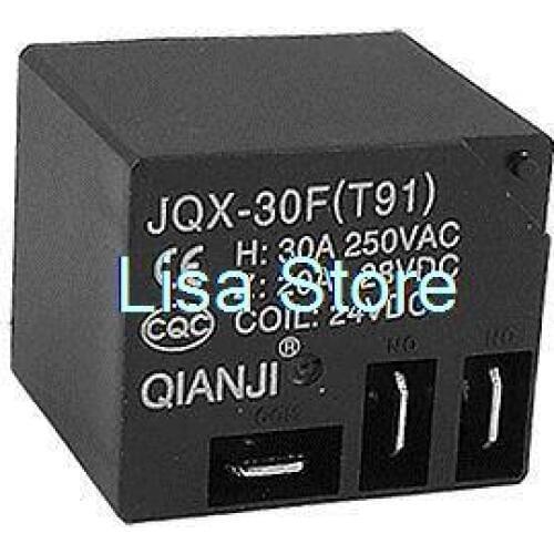 DC 24V Coil 30A 250V AC 20A 28V DC PCB Power Relay 5 Pin SPDT JQX-30F(T91)
