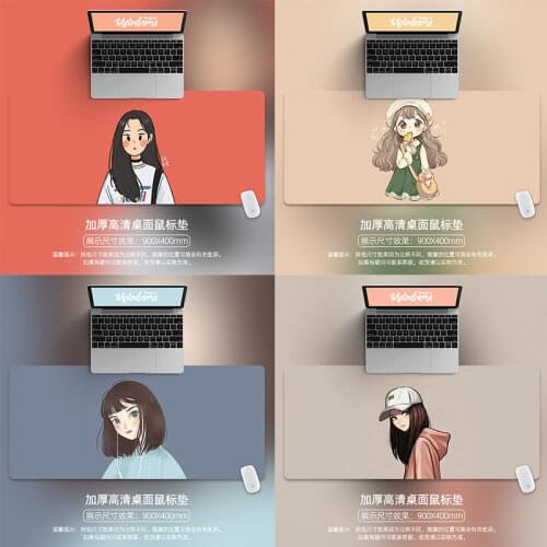 80x30cm Large Japanese Cute Cool Anime Girl Laptop Mouse Pad Desk Simple Teen Girl Bedroom Desk Pad