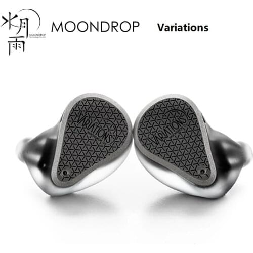 Moondrop VARIATIONS Hifi Earphones Diaphragm Dynamic Driver Balanced Armature Driver 1DD-2BA-2EST,Eribrid IEM Earbuds