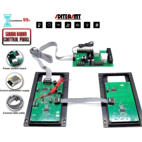 4.5KW Count-Down 99 Hour Electric Sauna Heater Controller for Steam Generator Linkage Fan, Light, AUX Switch