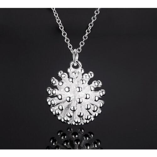 Fireworks Crown Pattern Romantic Purple Cubic Zirconia Pendant Necklace Valentine 's Day Gift D011
