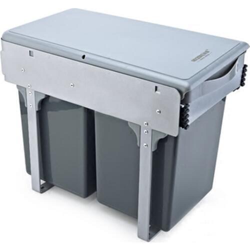 Cabinet Sink Kitchen Compartmental Garbage Can Pull-out Cabinet Garbage Can Square Within the Cabinet Door Hidden Trash Can