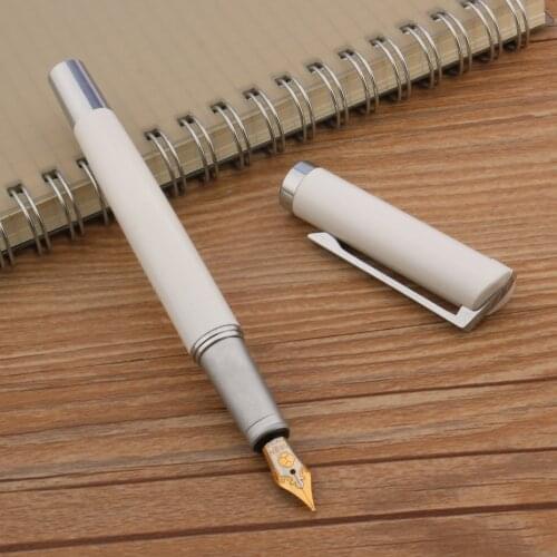 High Quality 03 Brand Fountain Pen black white silver Student Stationery Office Supplies