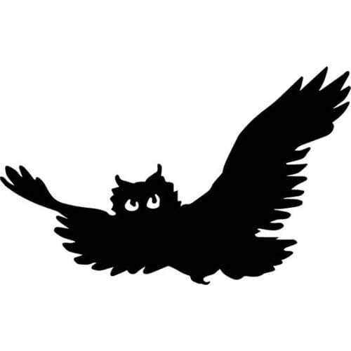 16.3CM*10.1CM Owl Car Stickers Pattern Decoration Bumper Accessories Vinyl Decal