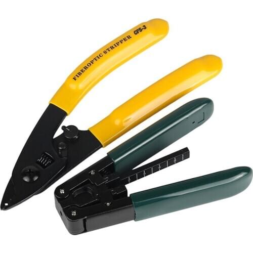 2 in1 Three port CFS-3 Miller clamp cable with fiber stripping pliers Leather pliers group 2 sets