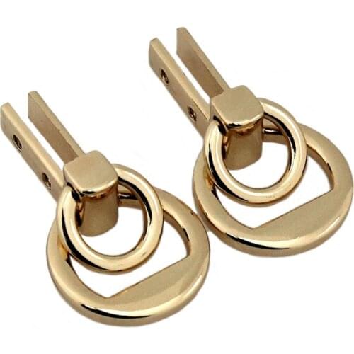 2pcs Metal Bag Hang Chain Buckle Bag Side Portable Buckle for DIY Handbag Bag Purse Hardware Closure Bag Parts Accessories