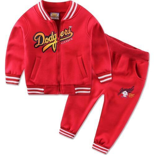 2021 Newest Spring Baby Boys Suits Korean Children Kids Cotton Fleece Blouse+Pants 2 Pcs Suits Infant/Newborn Girls Clothes