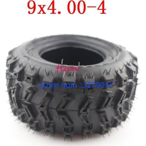 9X4.00-4 Vacuum tires Tire wheel for Turf Rider Tread Tubeless Lawnmower Golf Go Cart ATV Pocket Bike Go Kart