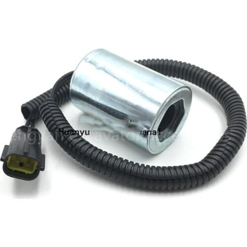 Free shipping for Sumitomo SH120/200A3 solenoid valve coil Daewoo 55/60 rotary rotary solenoid valve coil excavator parts