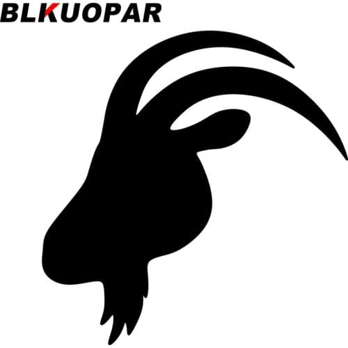 BLKUOPAR for Goat Head Silhouette Car Stickers Creative Decals Surfboard Bumper Car Waterproof Occlusion Scratch Funny Decor