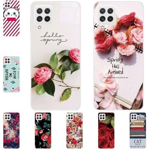 I am alone Phone Case For Samsung Galaxy A22 4G 5G A32 4G 5G 2021 Bags Fashion Luxury Color Cartoon Printed Paint Mobile