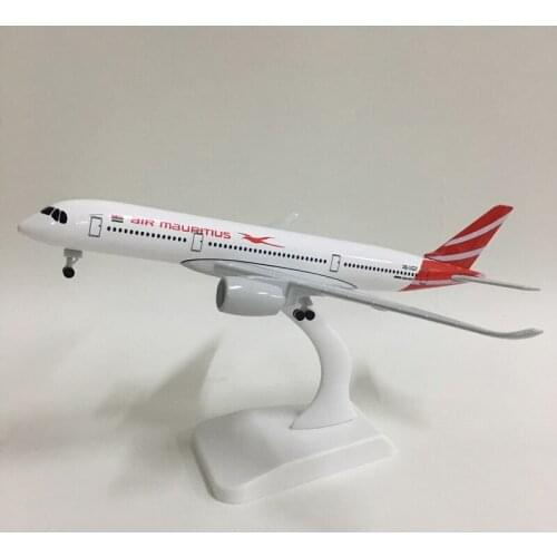 JASON TUTU 20cm Mauritius Airbus A350 Plane Model Airplane Model Aircraft Model 1:300 Diecast Metal planes toys Gift Collect